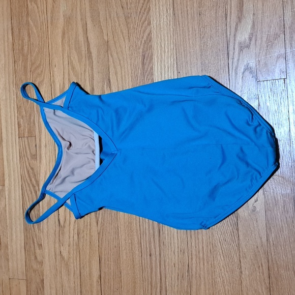 Motionwear Dance Leotard Turquoise Girls Sz LC (12-14) - Picture 3 of 3